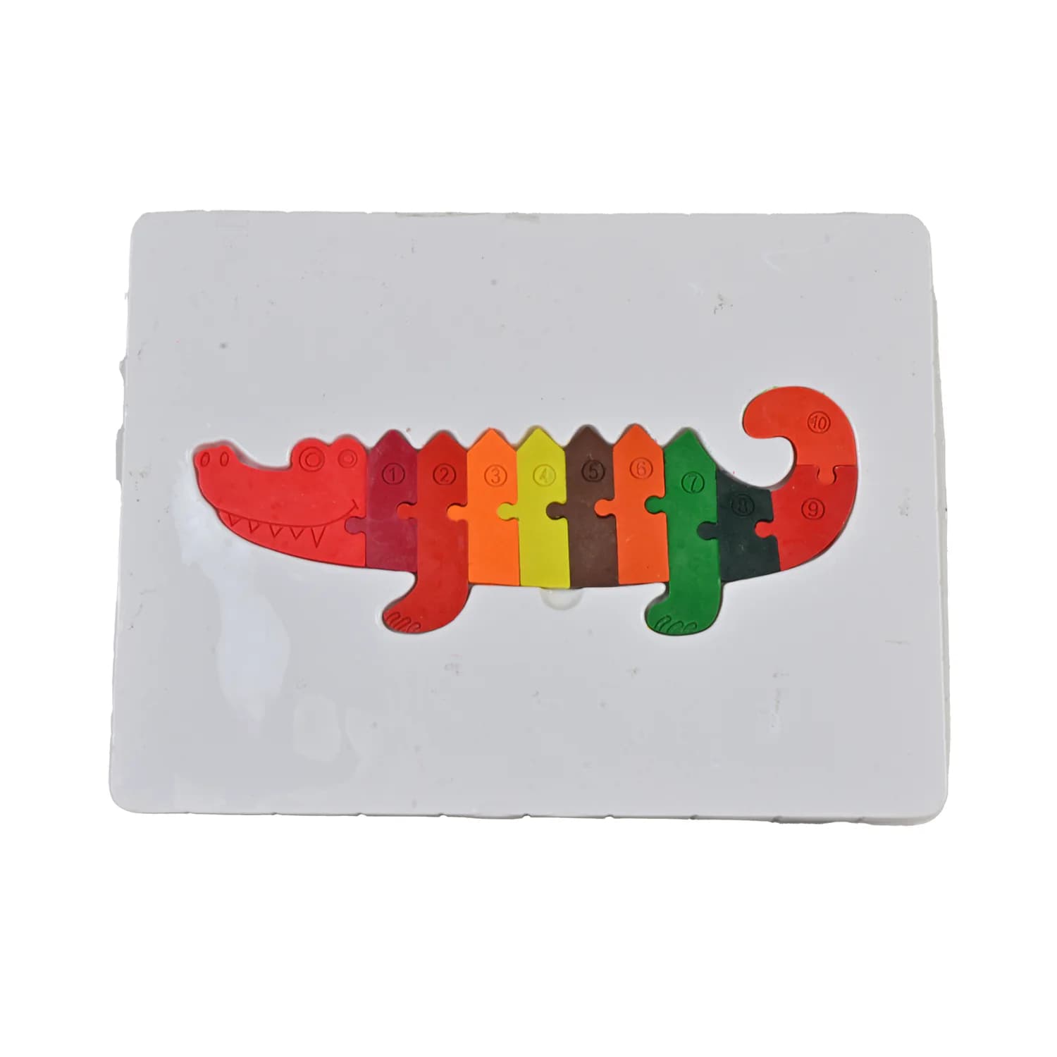 Crocodile Puzzle Crayon