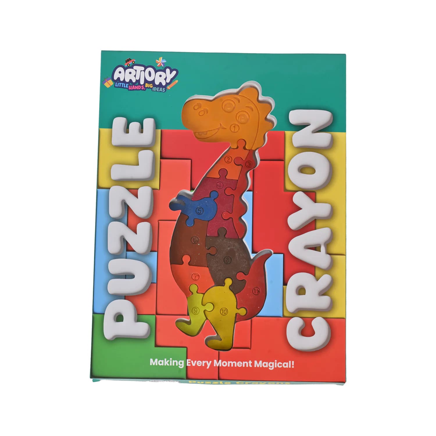 Ornithopods Dino Puzzle Crayon