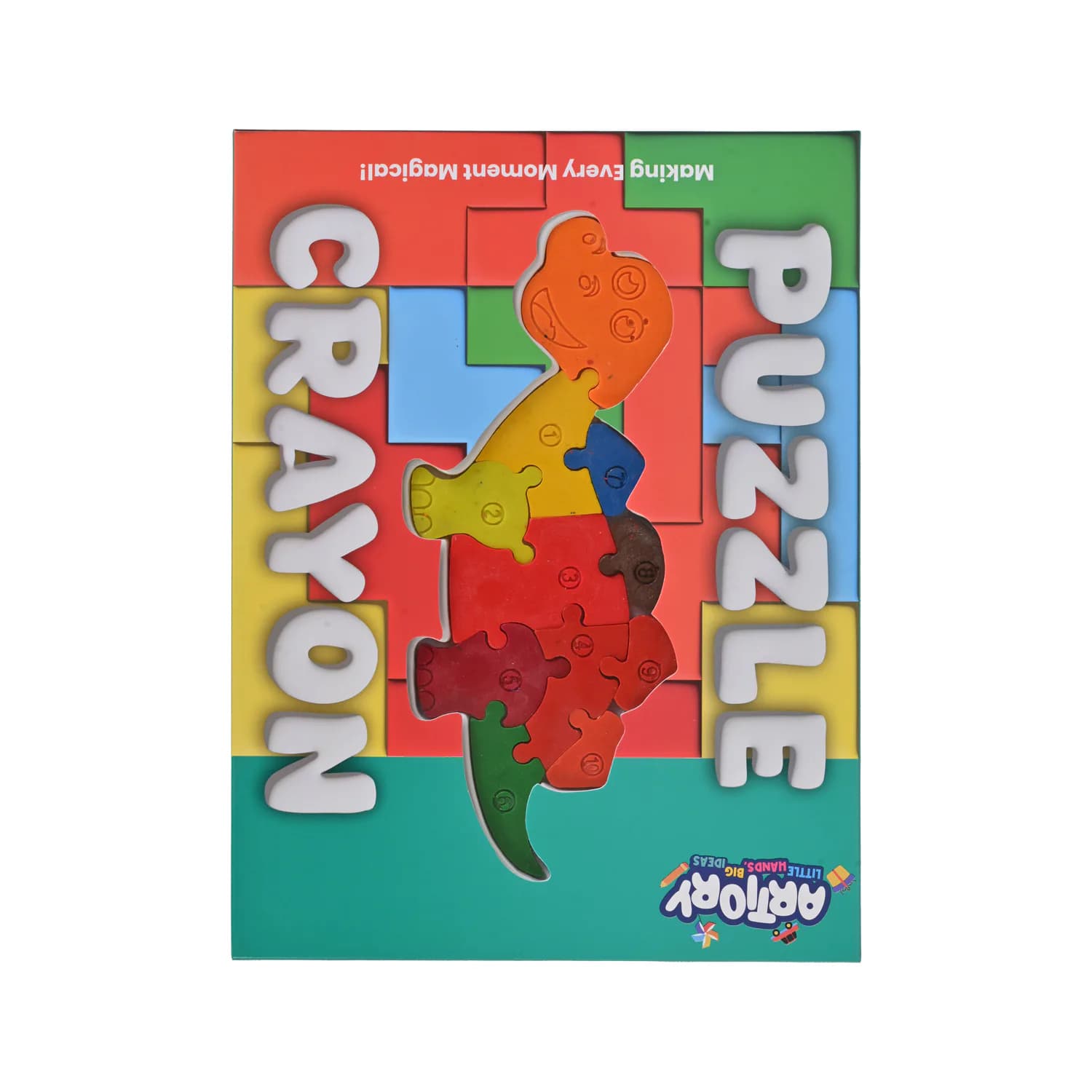 Sauropods Dino Puzzle Crayon