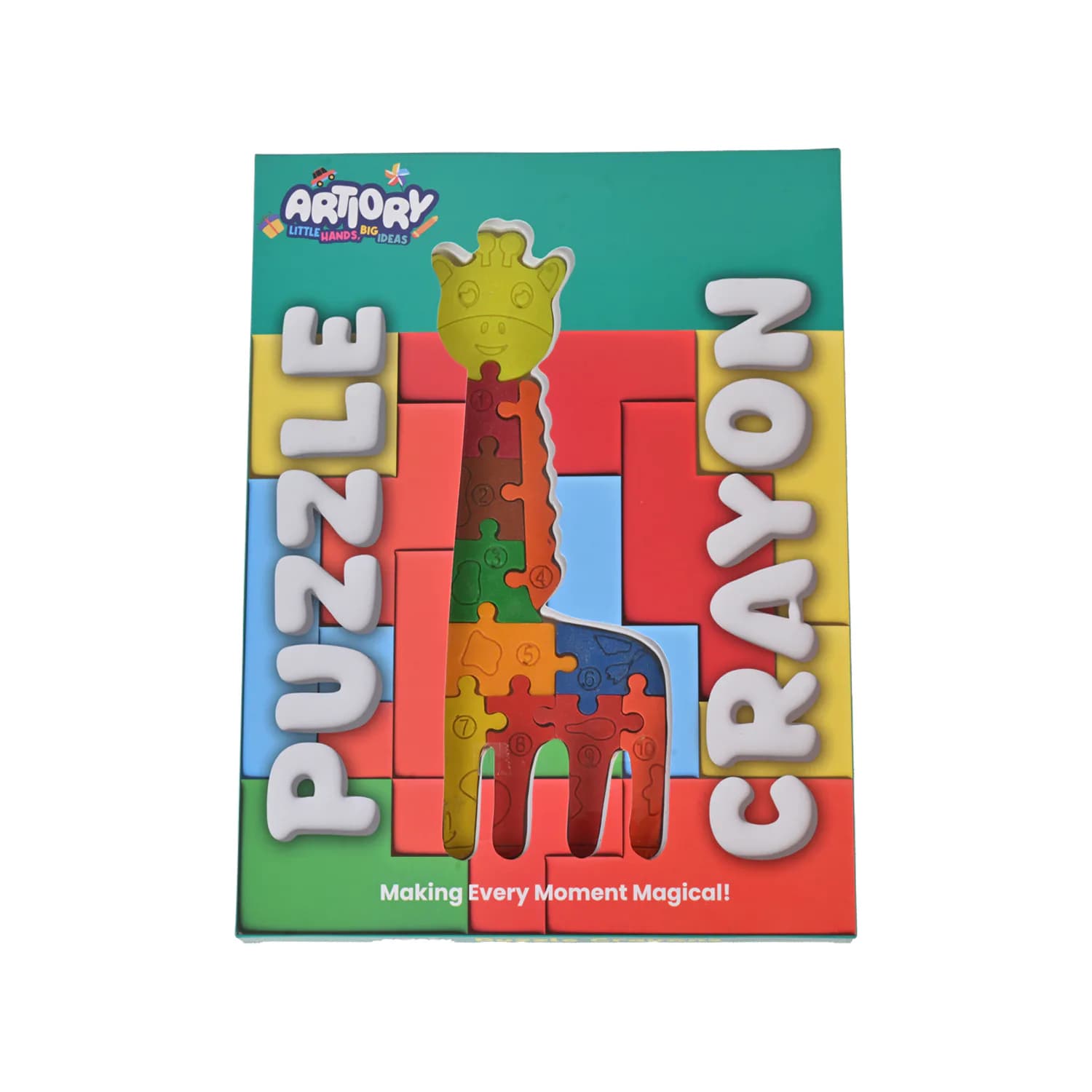 Giraffe Puzzle Crayon