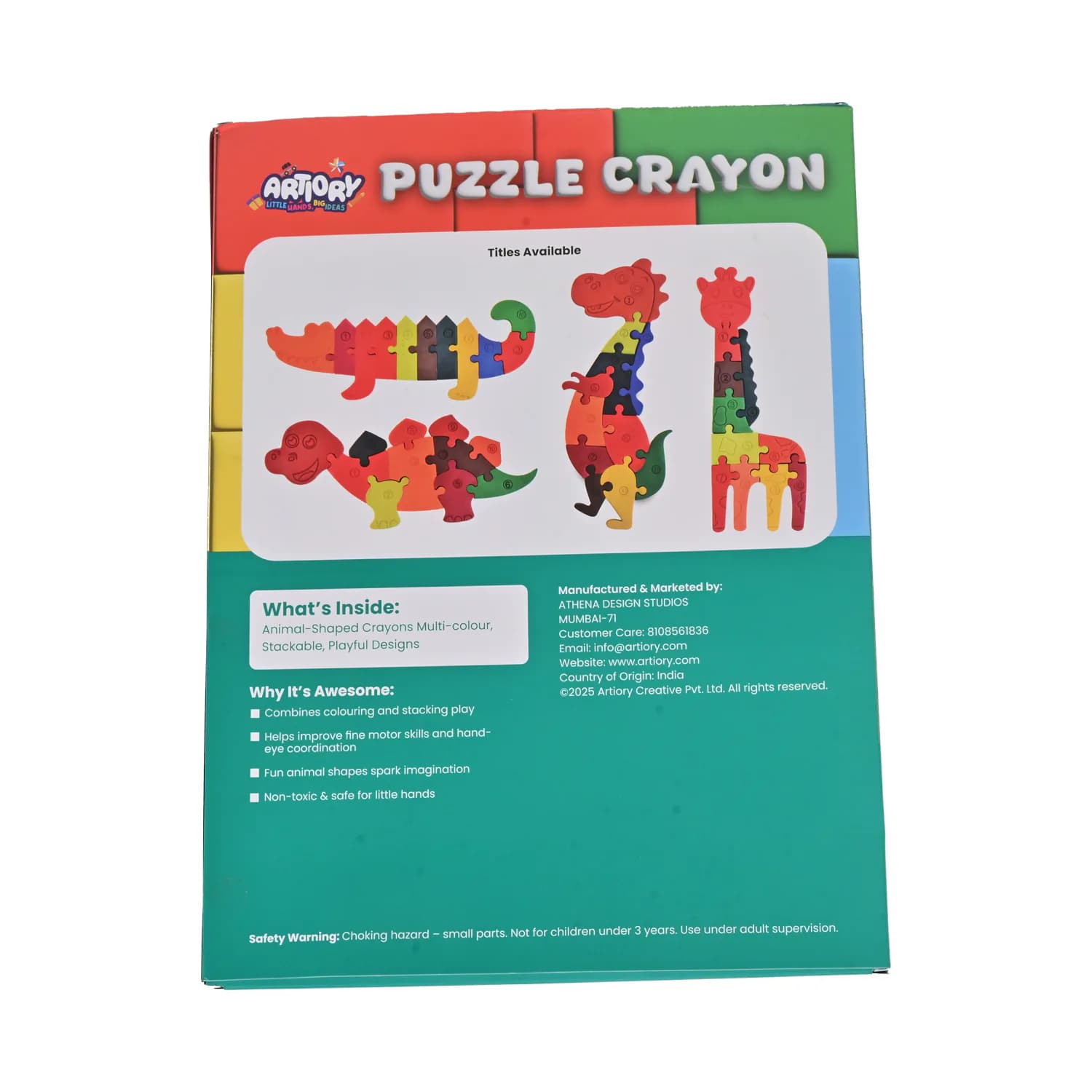 Giraffe Puzzle Crayon – Puzzle Crayons – view 3