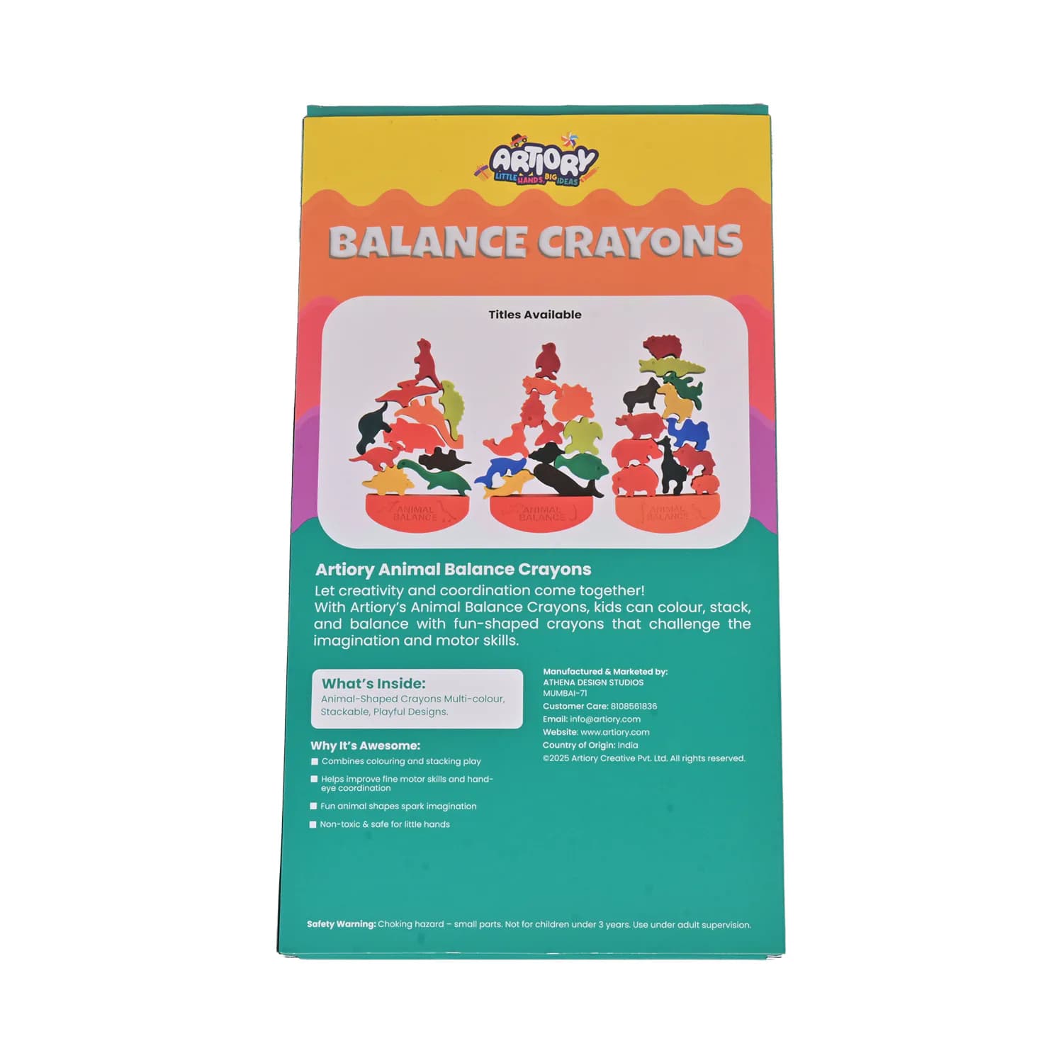 Aqua Animal Balance Crayons – Puzzle Crayons – view 3