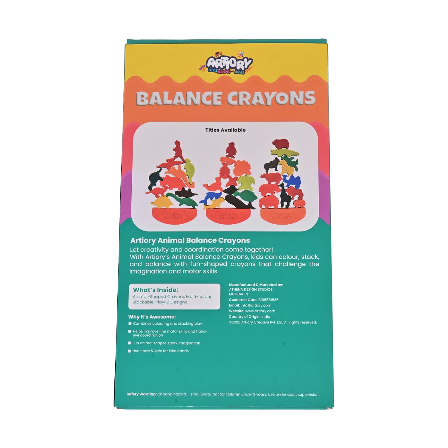 Animal Balance Crayons – Puzzle Crayons – view 3
