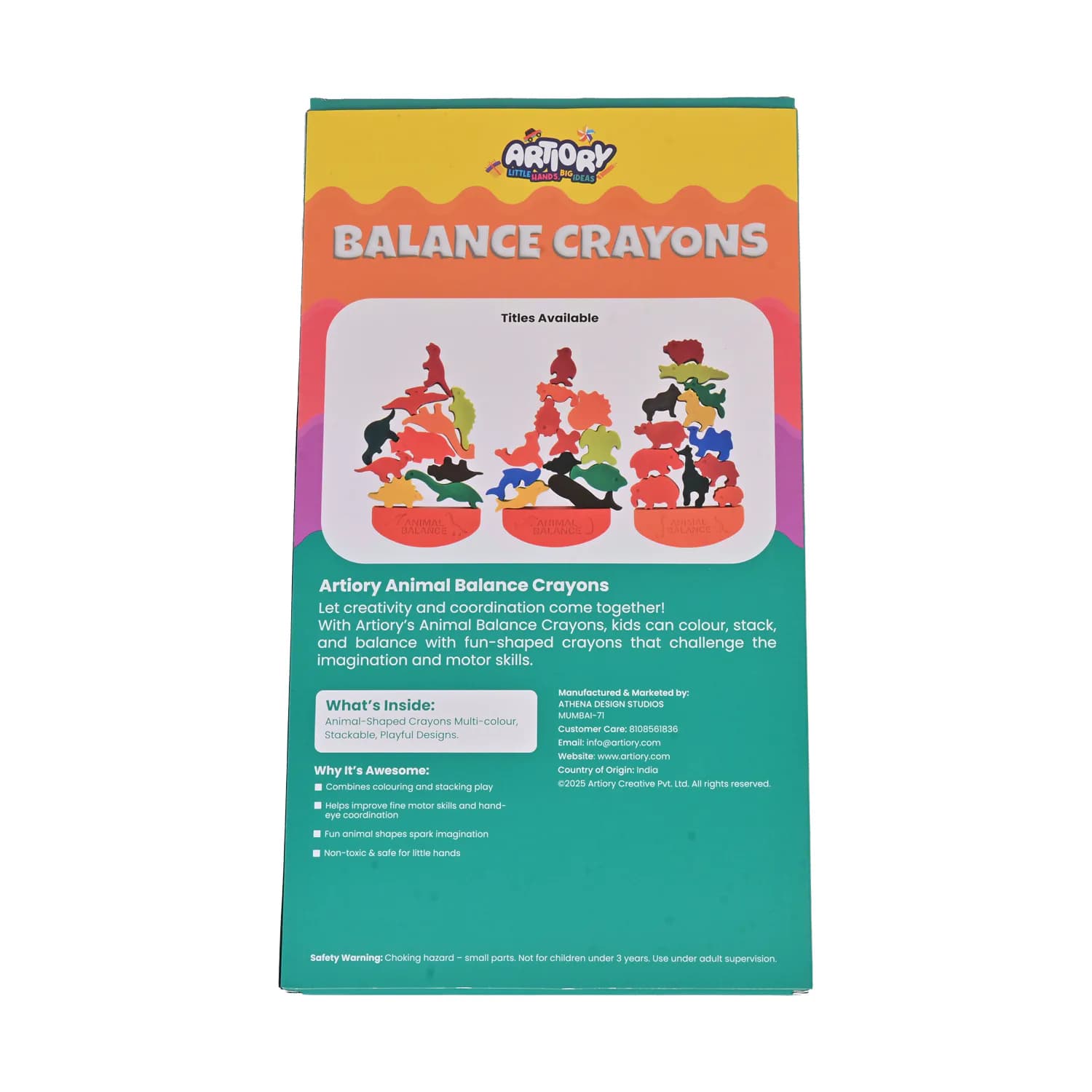 Prehistoric Animal Balance Crayons – Puzzle Crayons – view 3