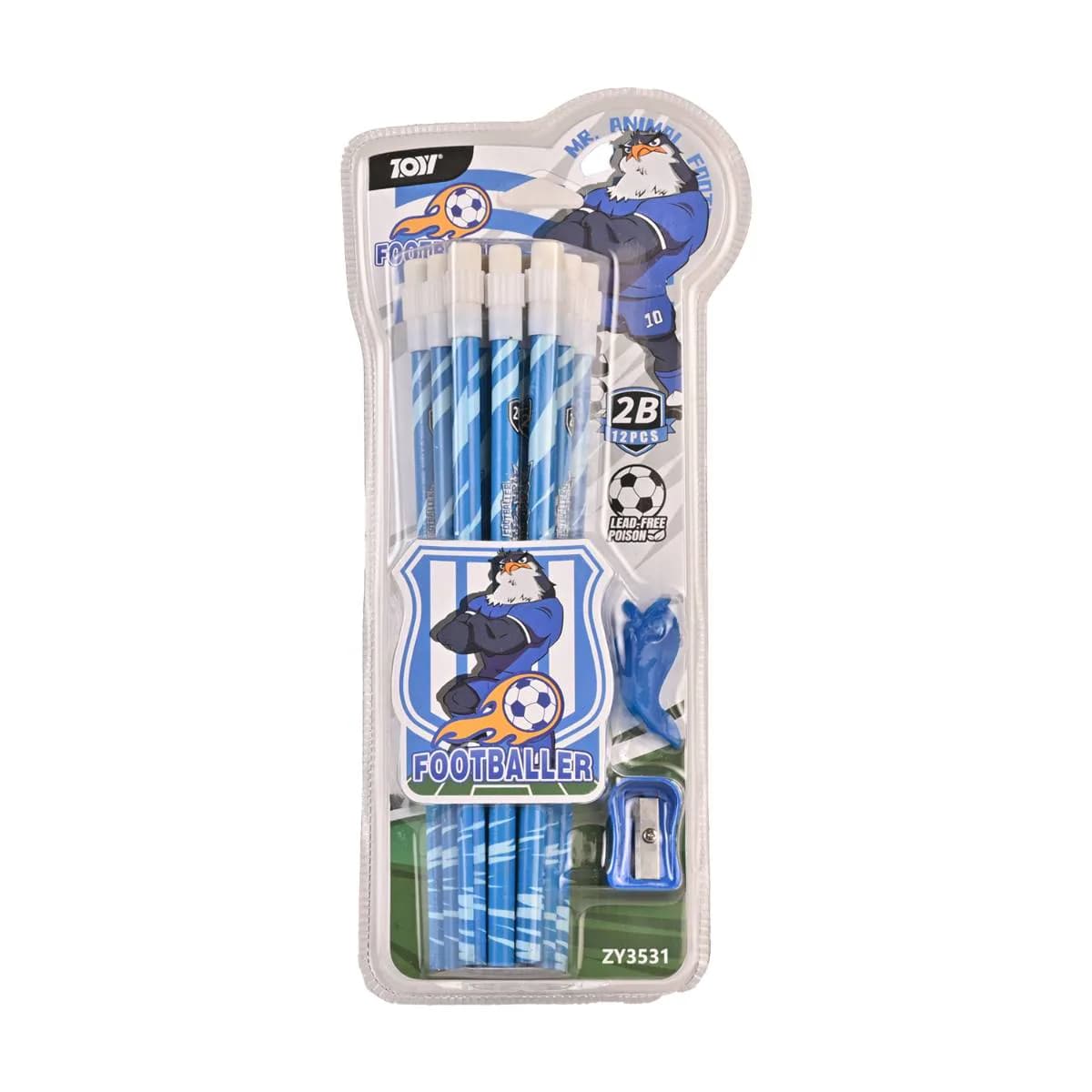 Footballer Pencil Set