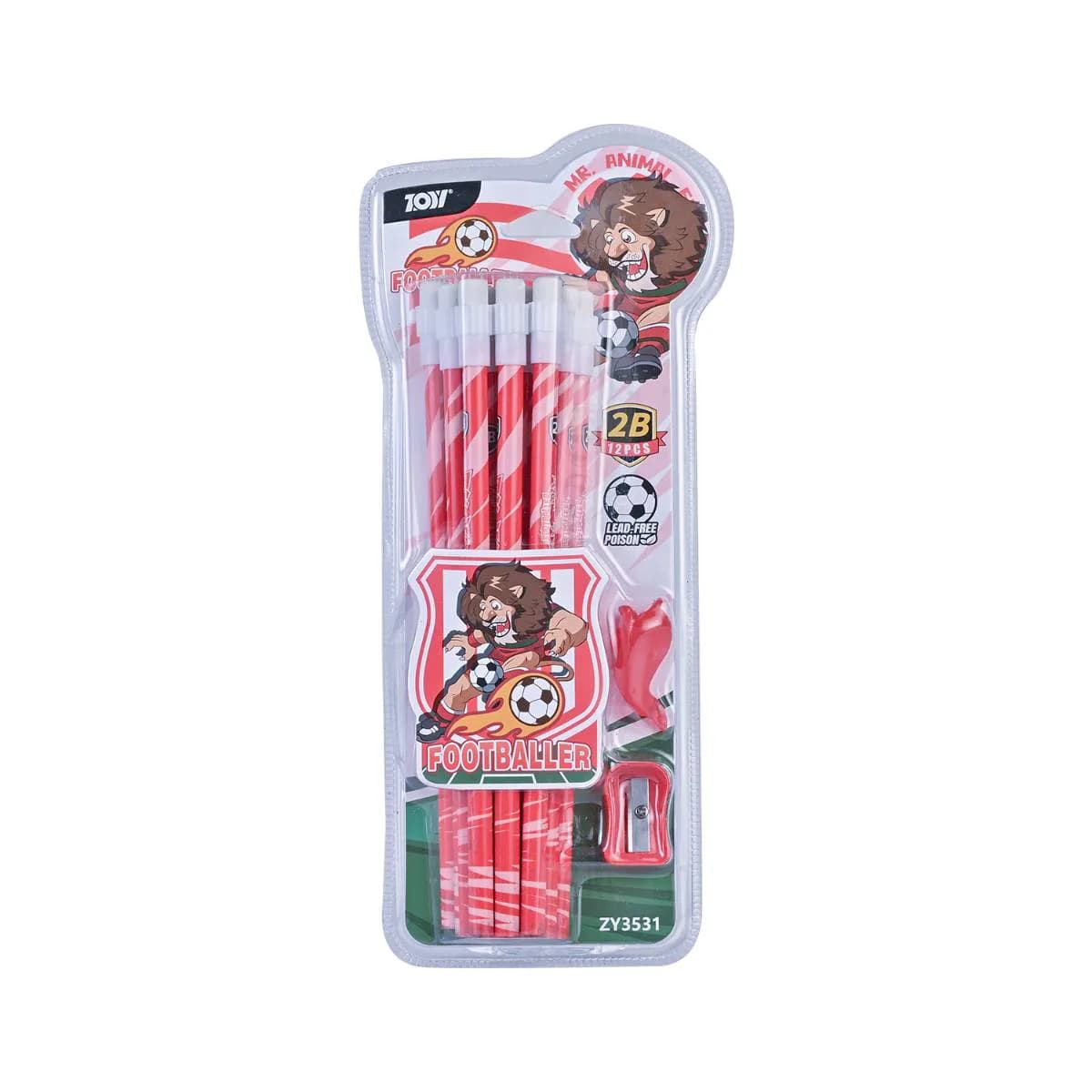 Footballer Pencil Set