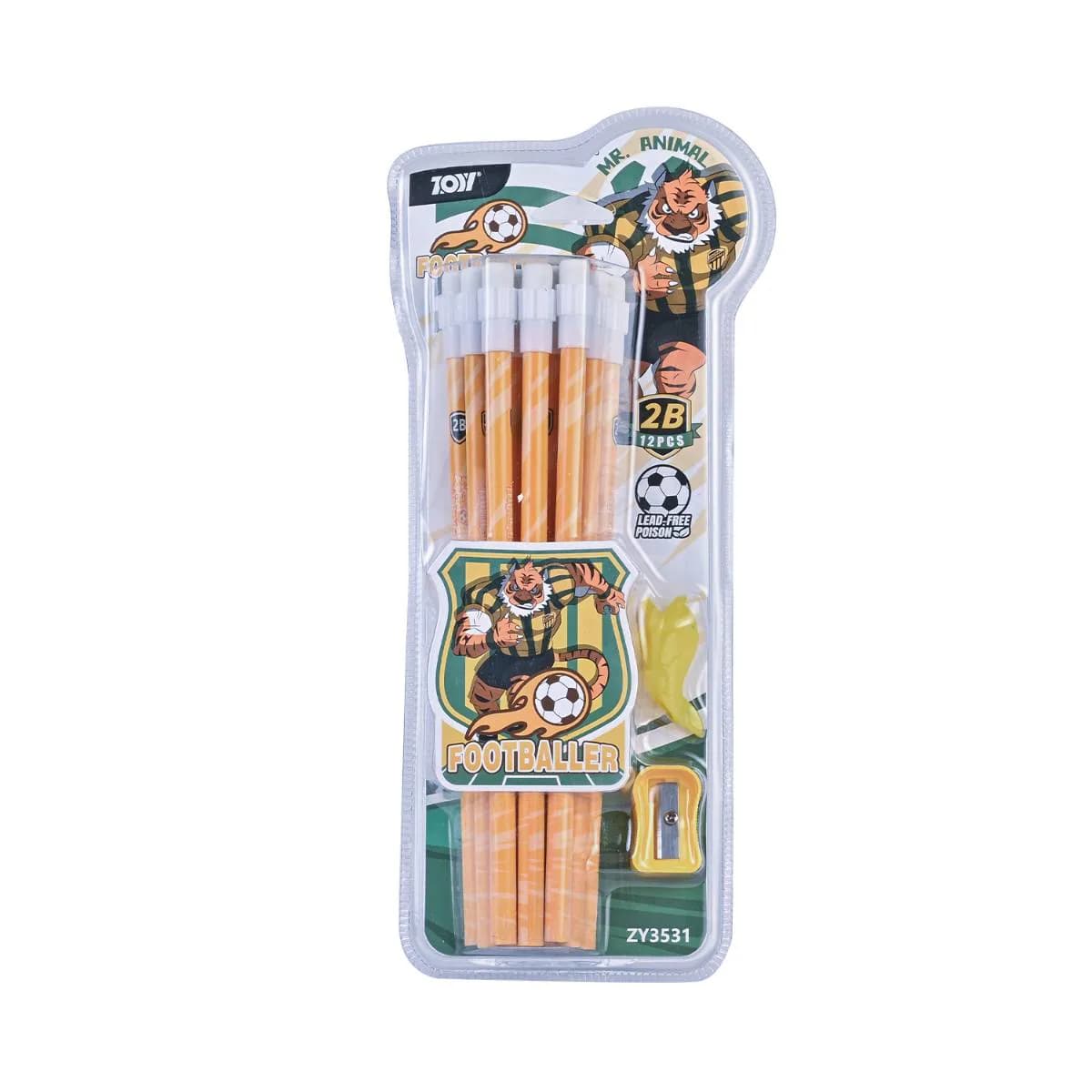 Footballer Pencil Set