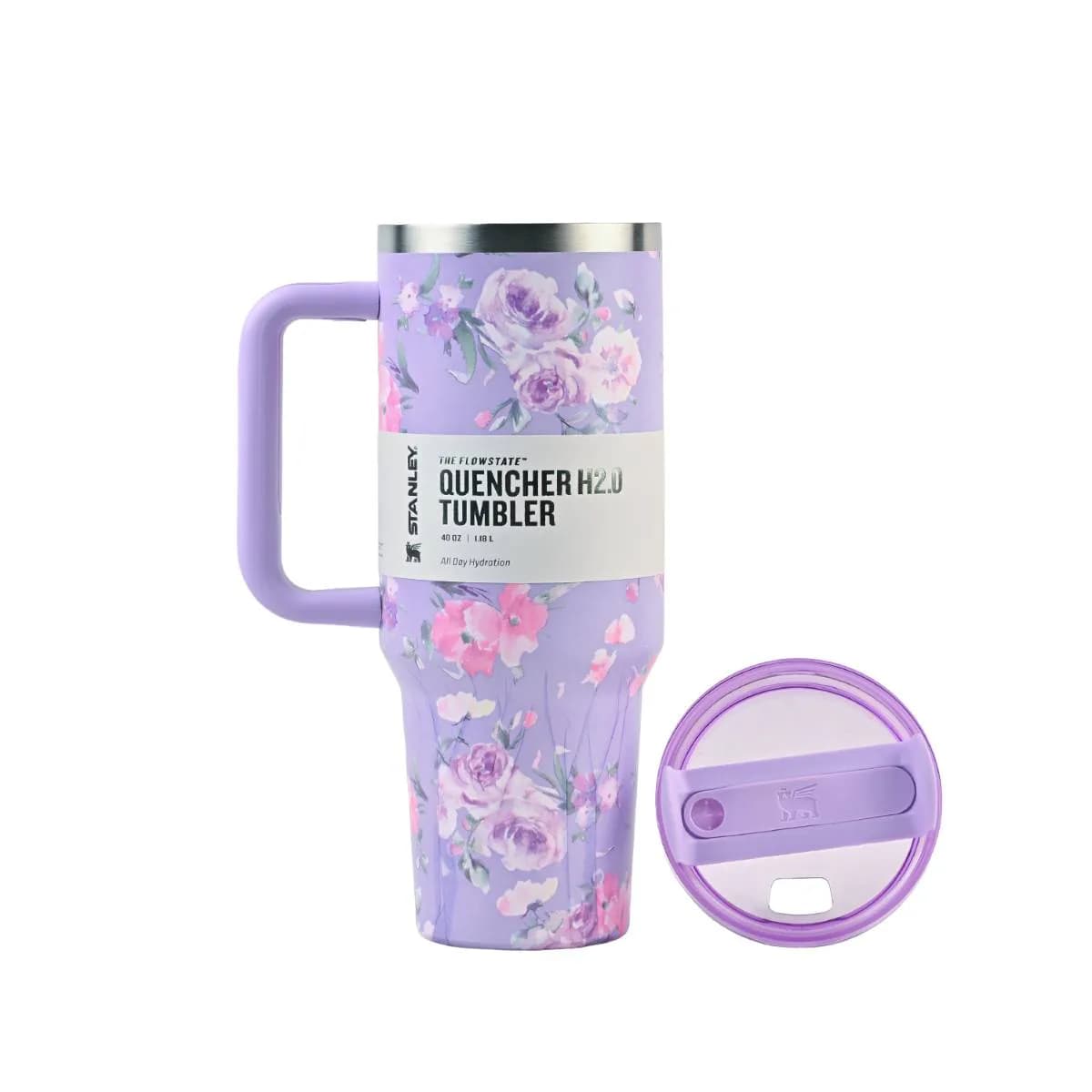 Purple Floral Tumbler in Purple – view 4
