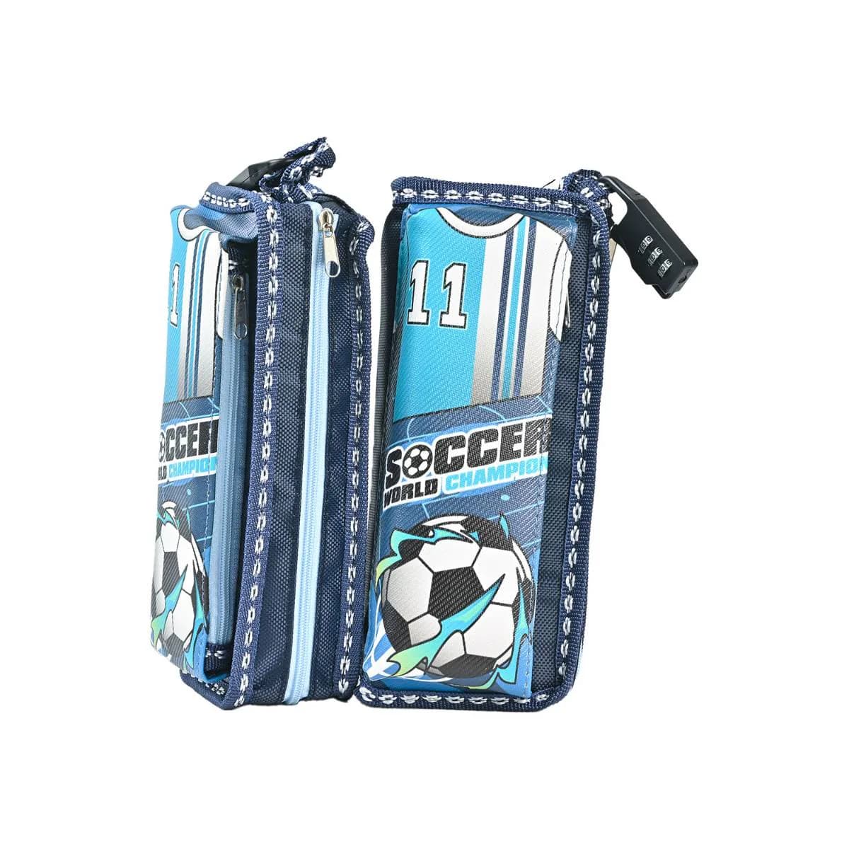 Denim Blue Football Pouch