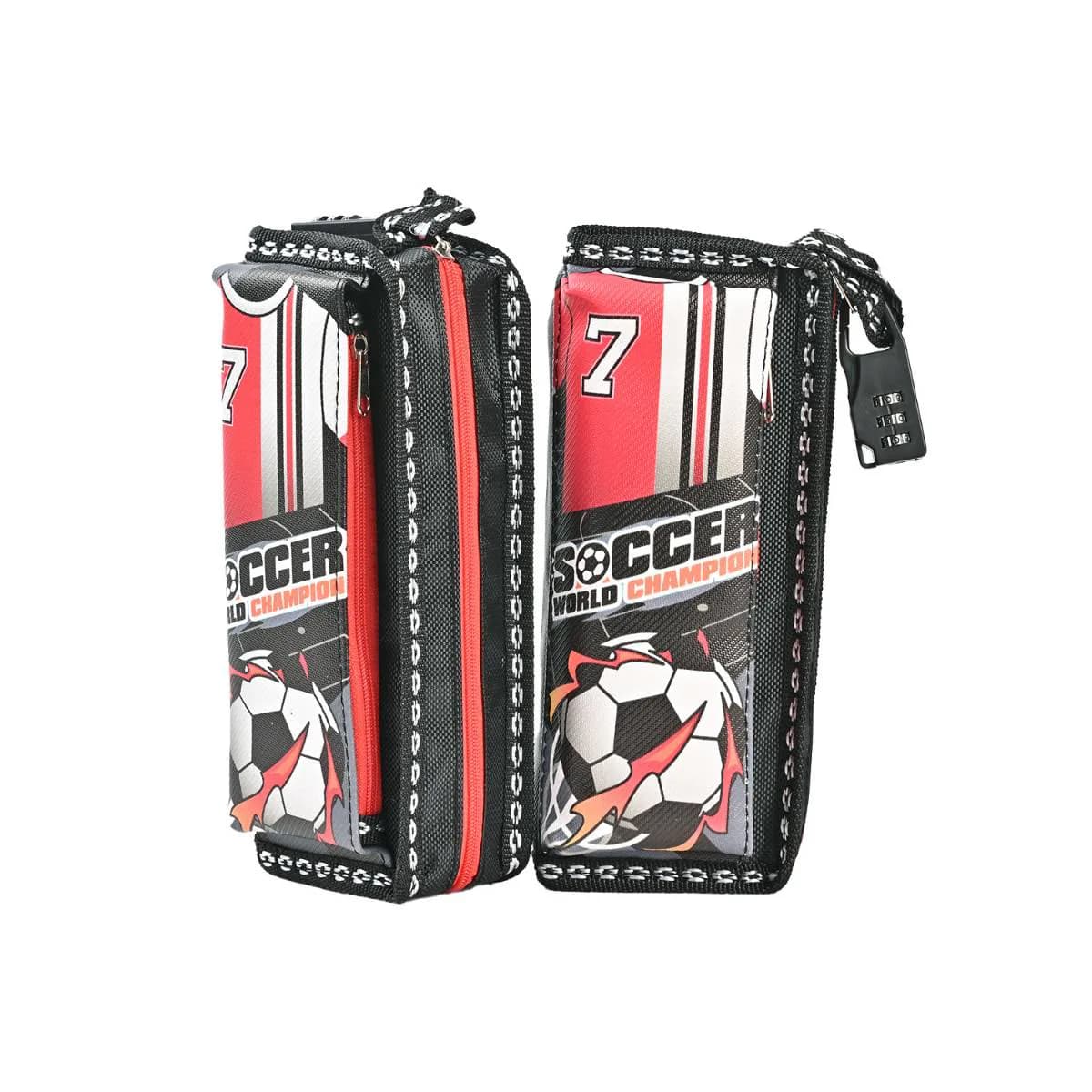 Red & Black Football Pouch