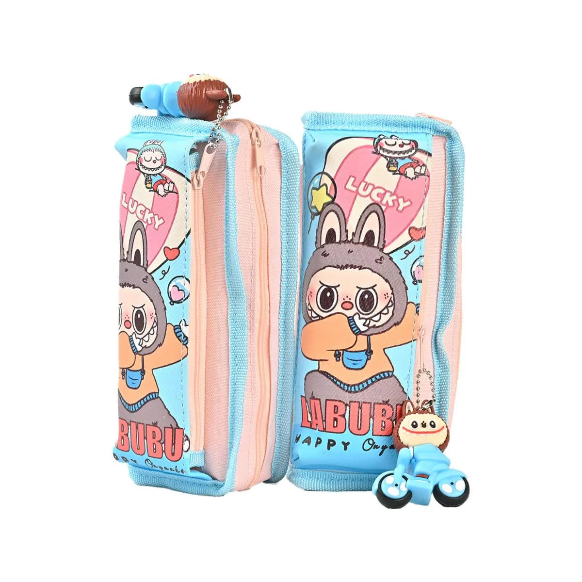 Blue Labubu Pouch