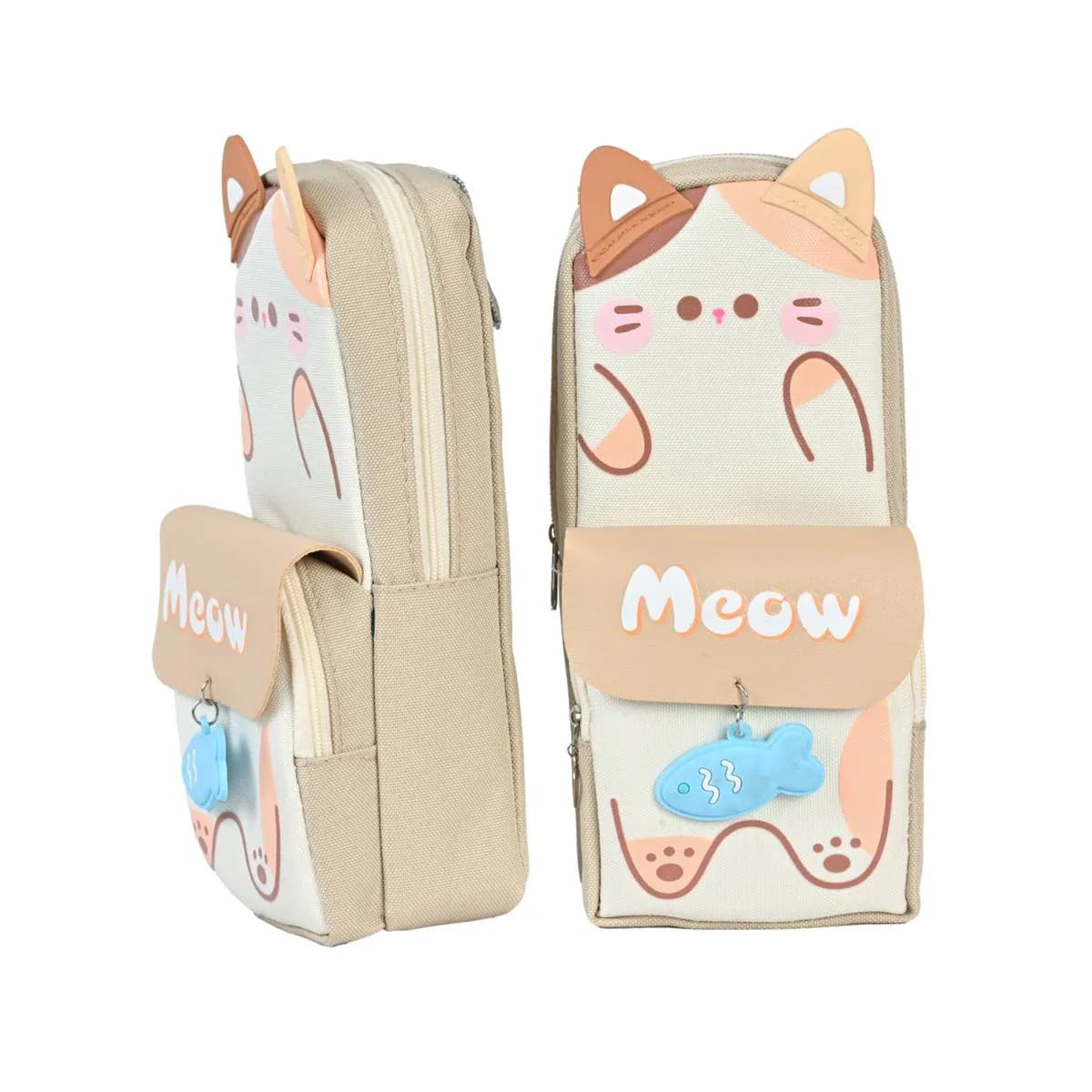Brown Meow Cat Pouch