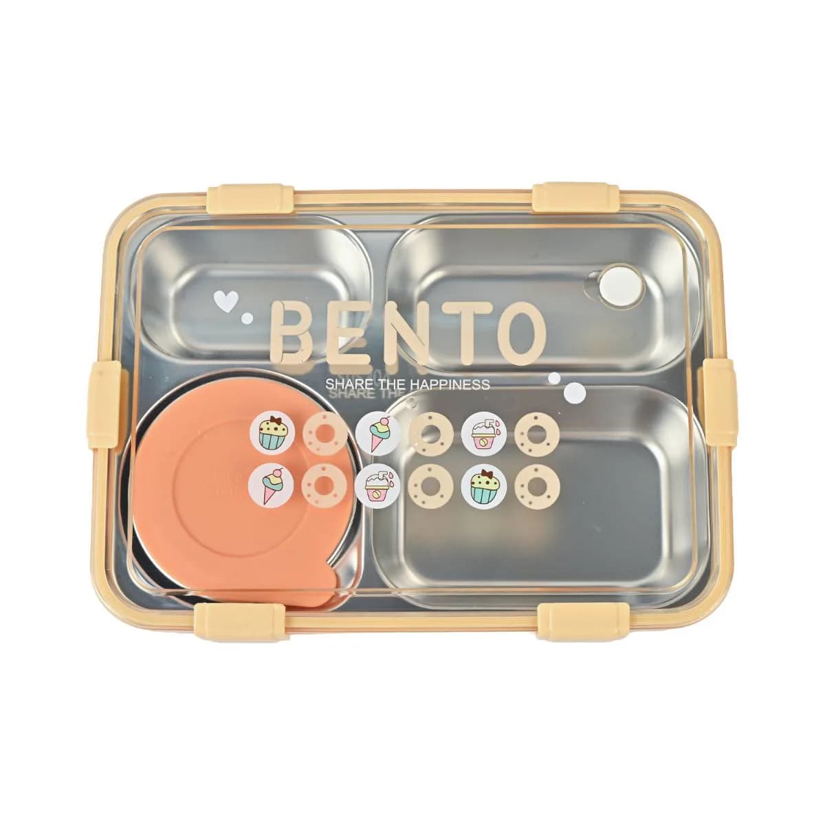Orange Bento Lunch Box (1000ml) - view 2