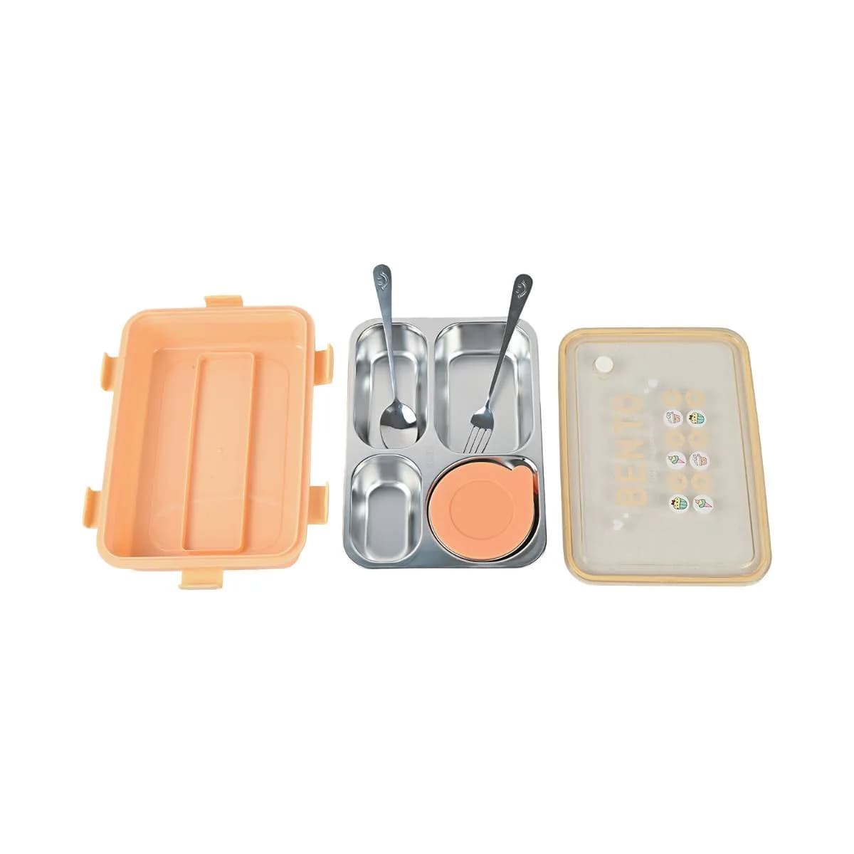 Orange Bento Lunch Box (1000ml) – Lunch Boxes – view 4