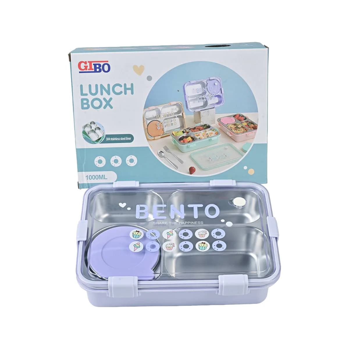 Purple Bento Lunch Box (1000ml) – Lunch Boxes – view 5