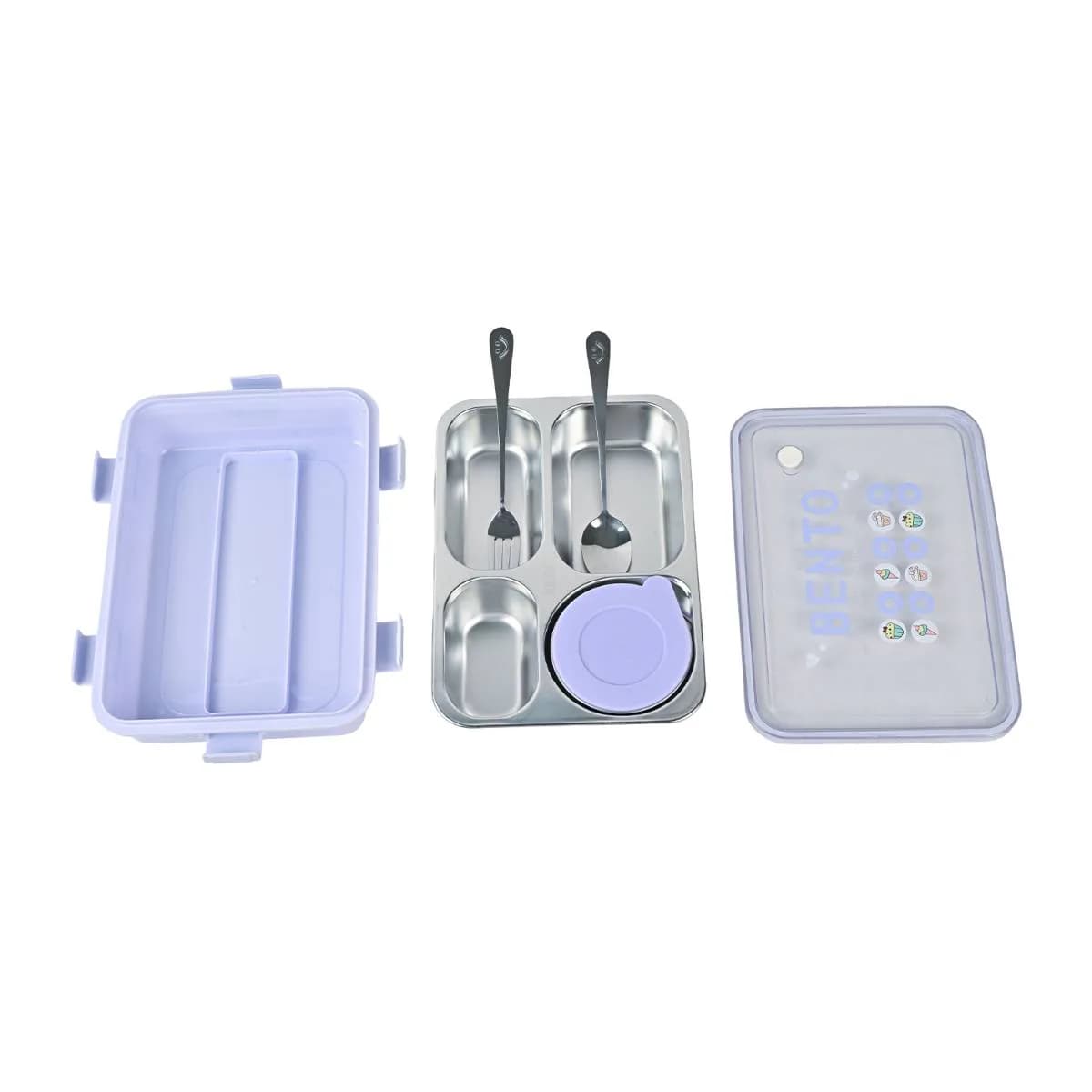 Purple Bento Lunch Box (1000ml) – Lunch Boxes – view 3