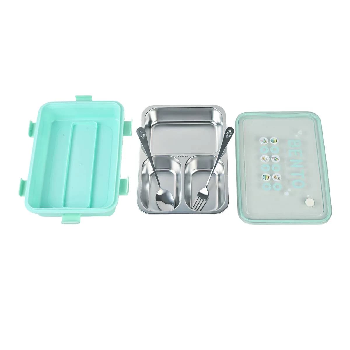 Light Blue Bento Lunch Box (900ml) – Lunch Boxes – view 4