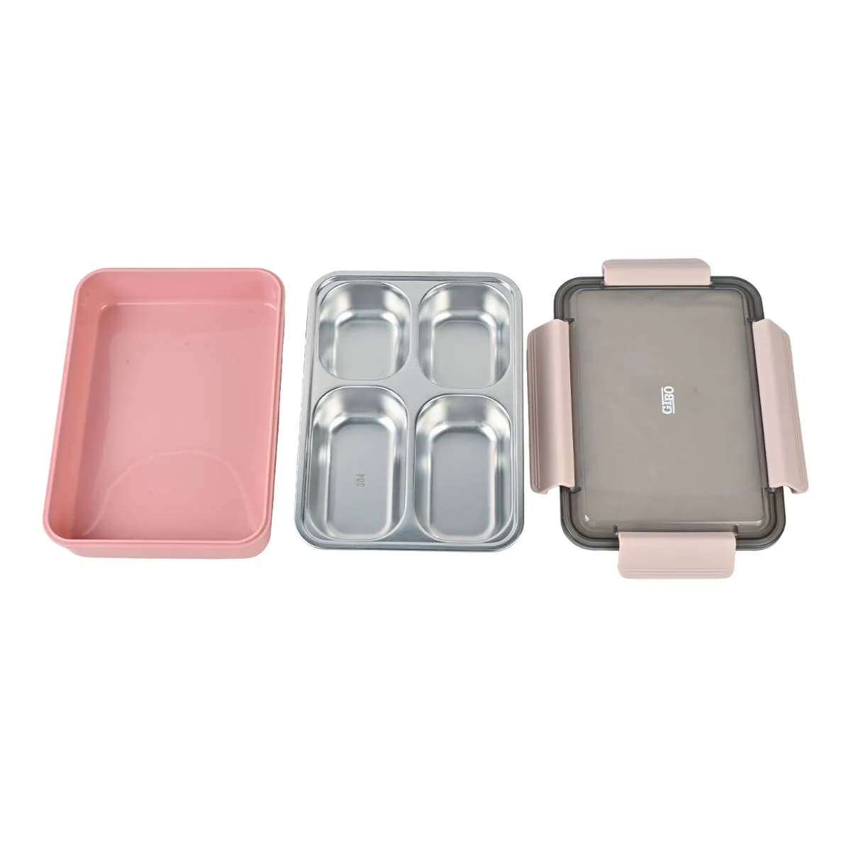 Gibo Pink Lunch Box – Lunch Boxes – view 3