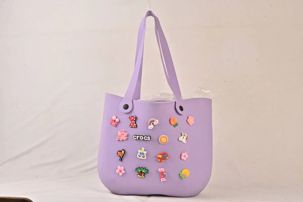 Purple Crocs Bag