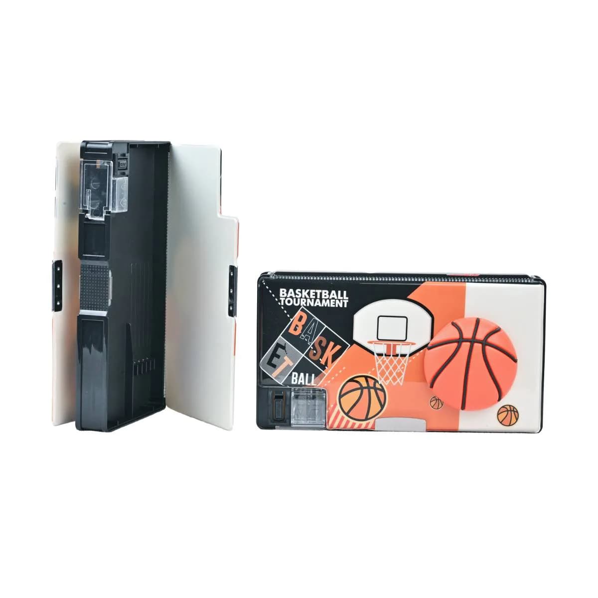Brown Basketball Pencil Box