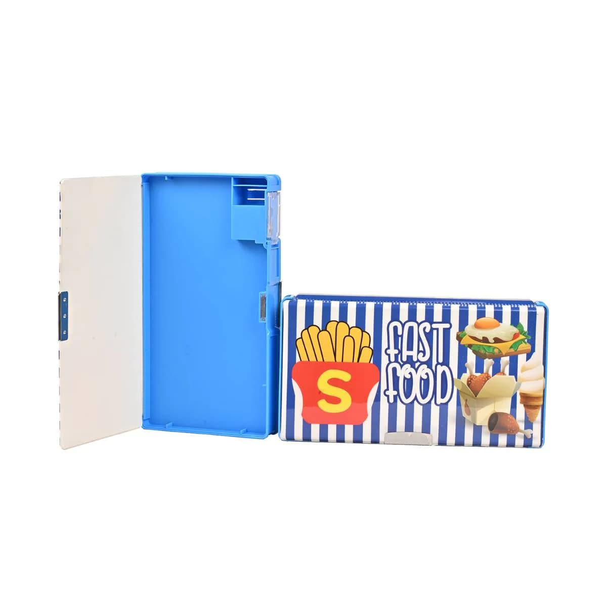 Blue Fast Food Pencil Box