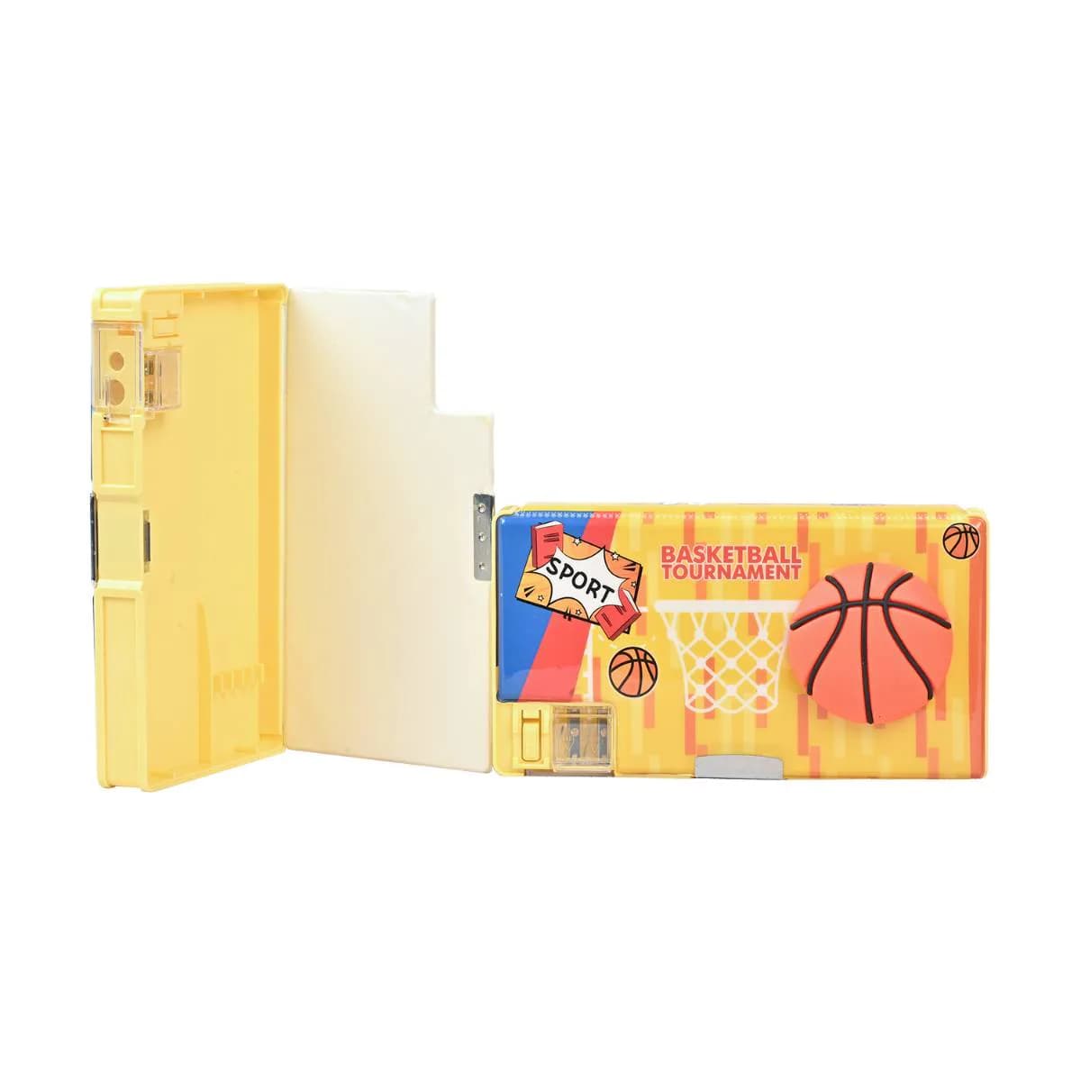 Yellow Basketball Pencil Box