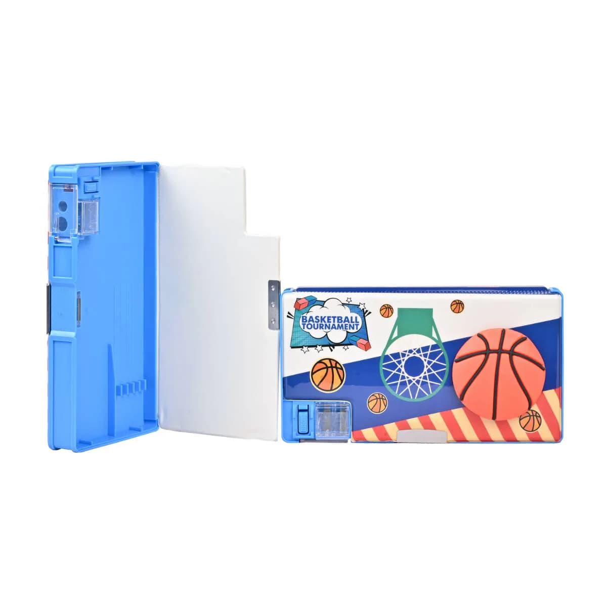 Blue Basketball Pencil Box