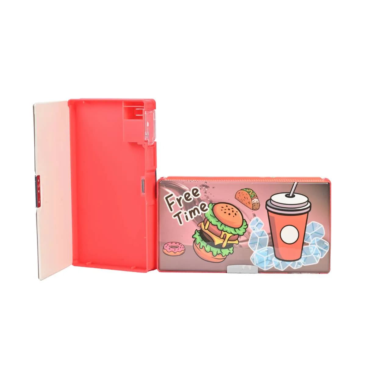 Red Free Time Pencil Box