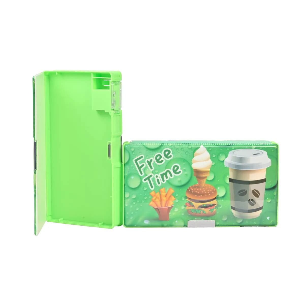 Green Free Time Pencil Box