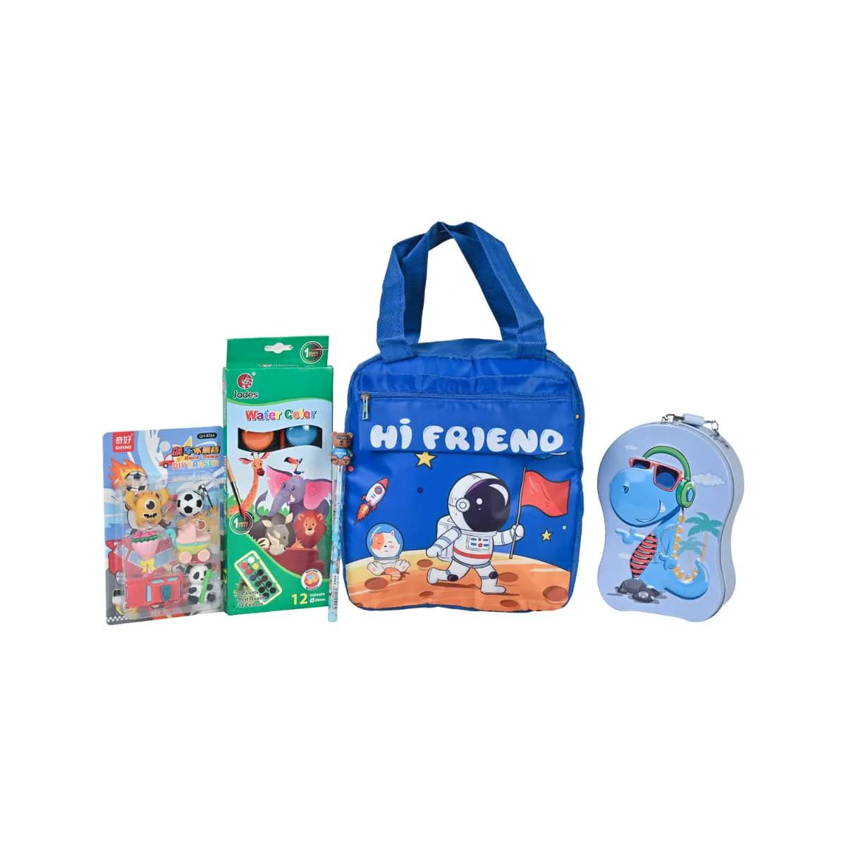Blue Silver Foil Bag Gift Hamper