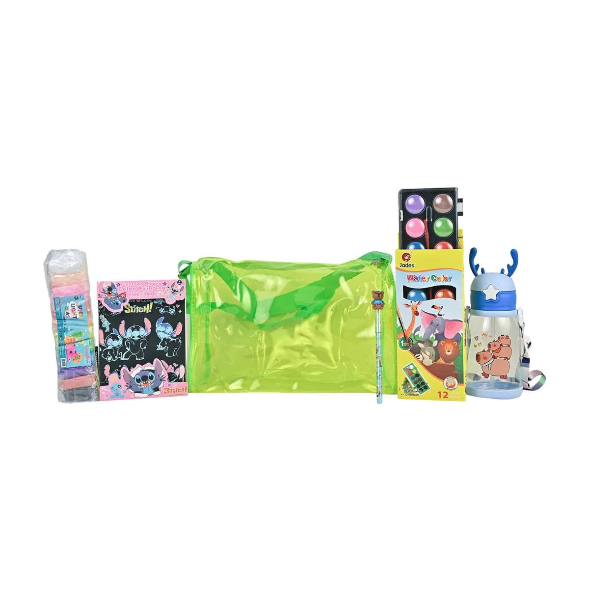 Green Jelly Duffle Bag Gift Hamper