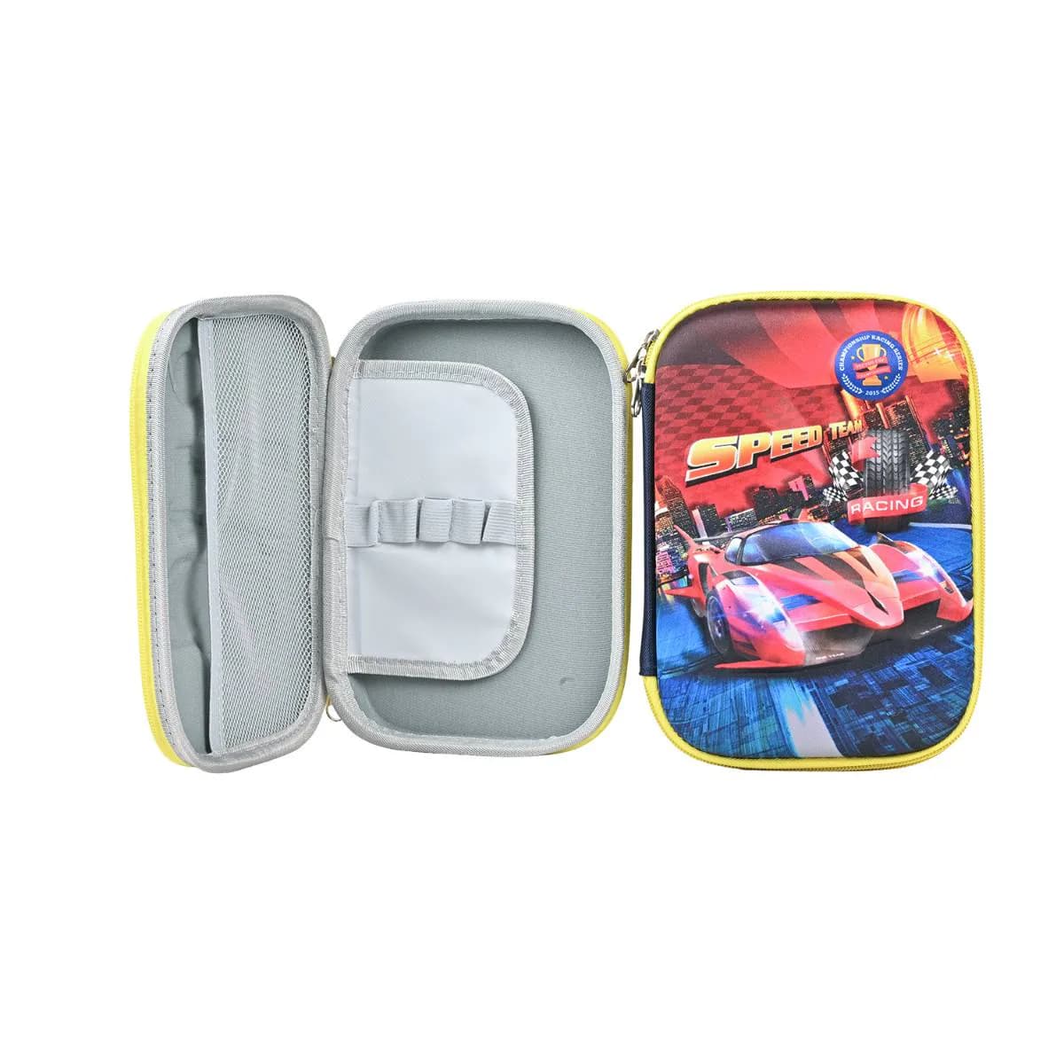 Blue Racing Big Pencil Case
