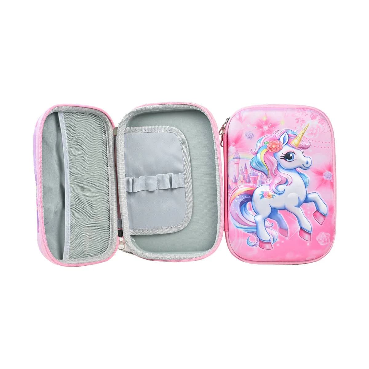 Pink Unicorn Big Pencil Case