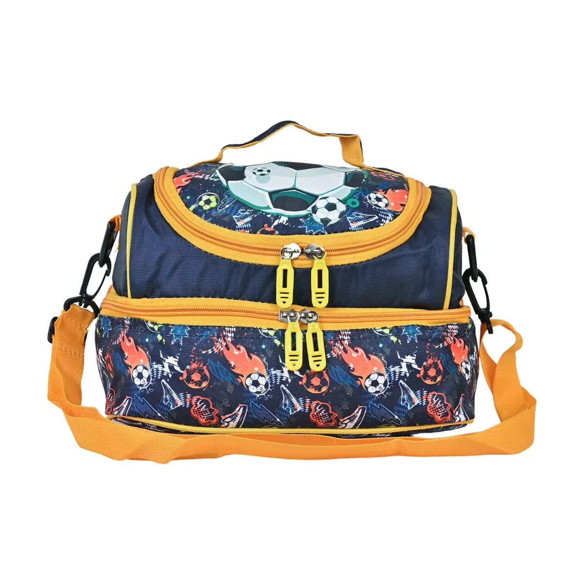 Football Thermal Double Partition Tiffin Bag