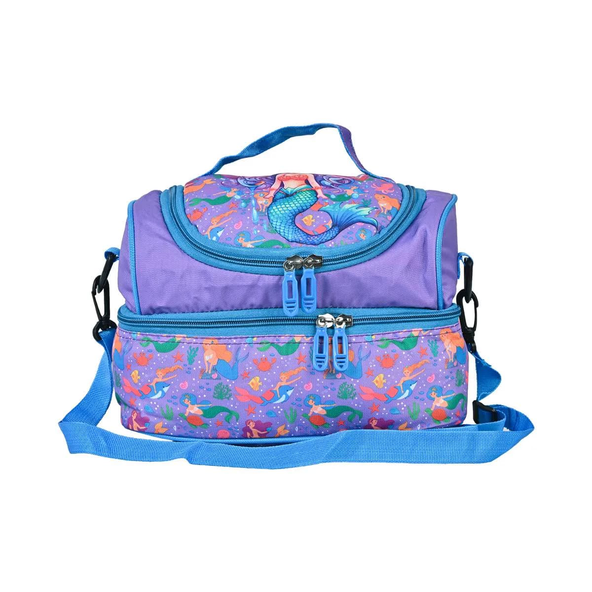 Purple Mermaid Thermal Double Partition Tiffin Bag
