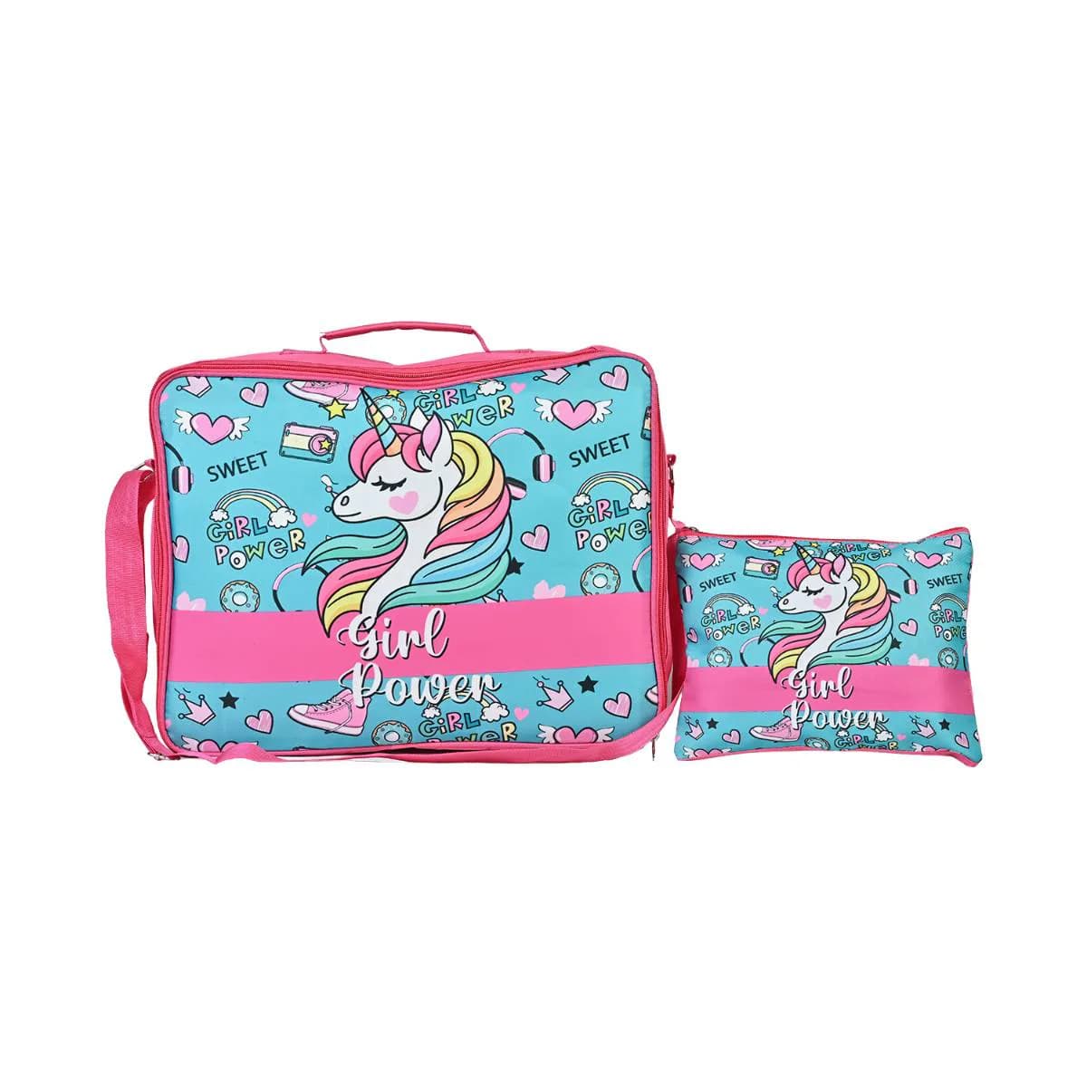Unicorn Overnight Bag With Pouch