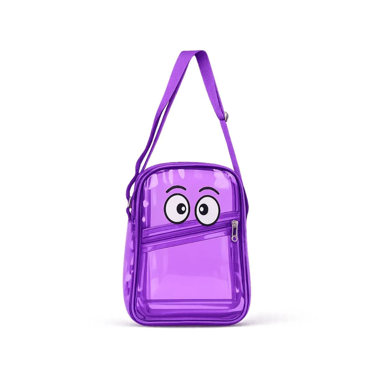 Purple Jelly Sling Kids Bag