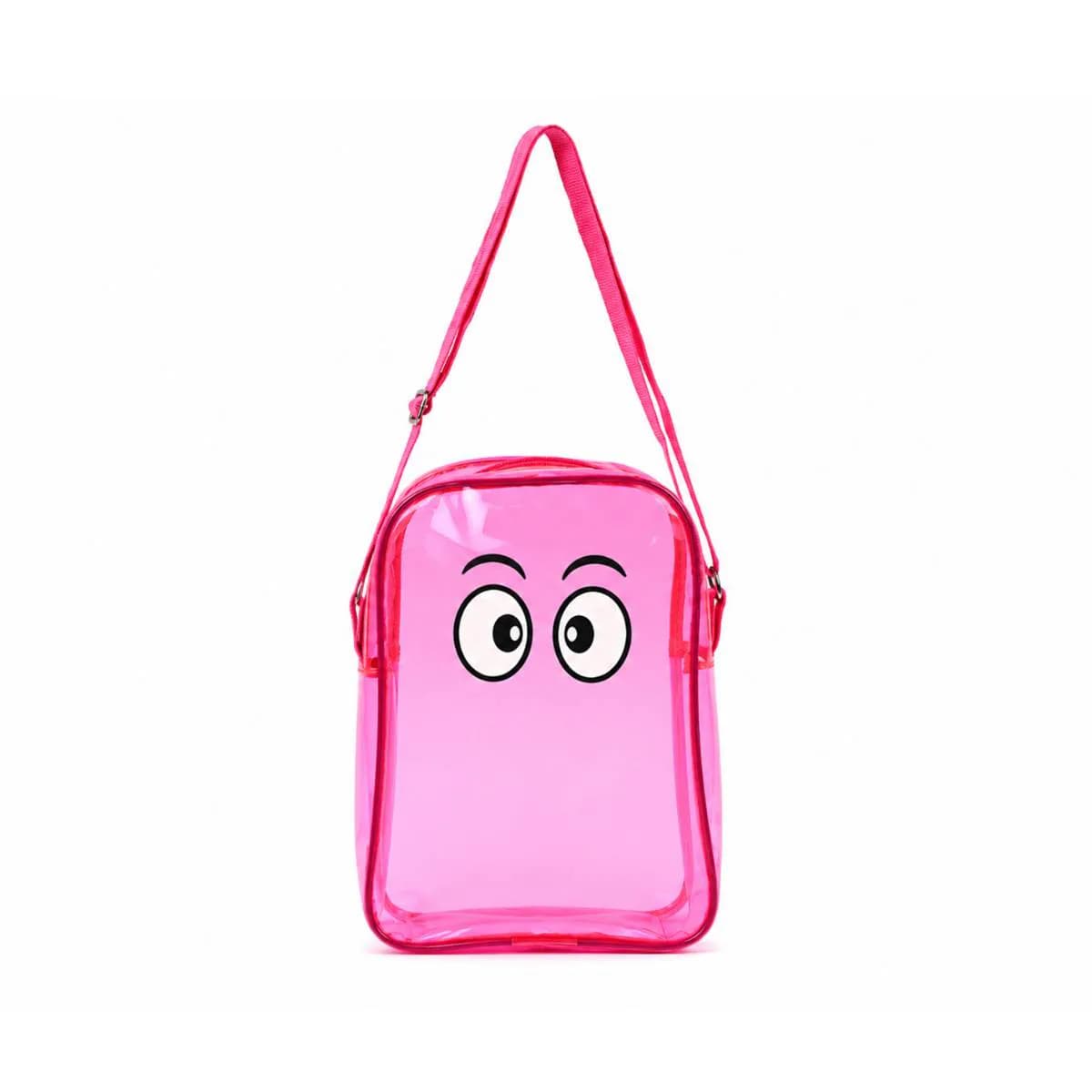 Pink Jelly Sling Kids Bag