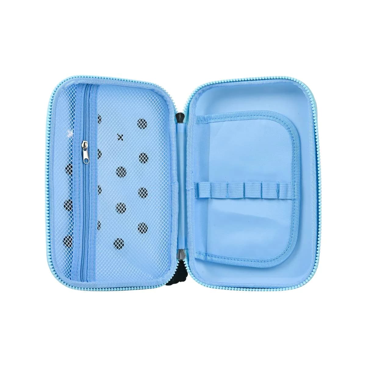 Blue Mermaid Big Silicone Pouch with Jibbitz Charms - view 2
