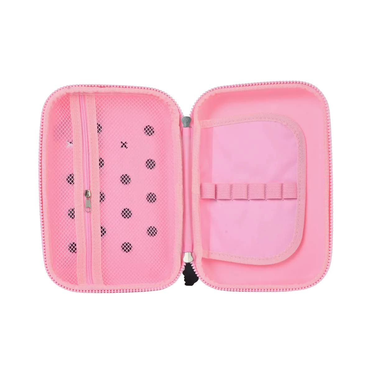 Pink Mermaid Big Silicone Pouch with Jibbitz Charms – view 3
