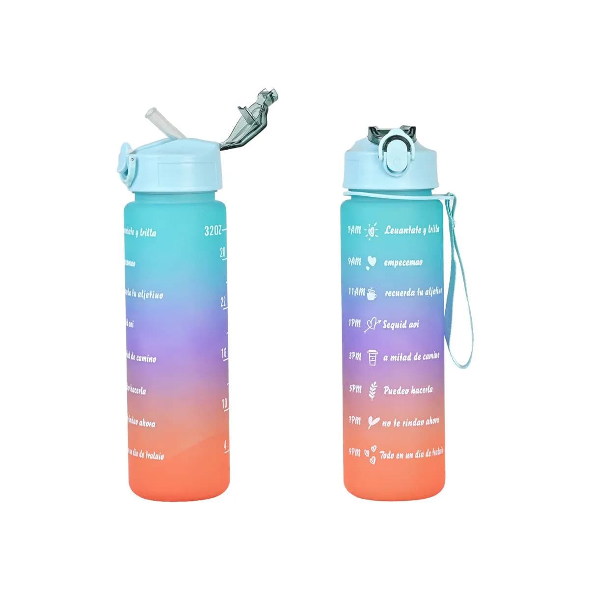 Blue, Purple, Orange Multicolour Sipper