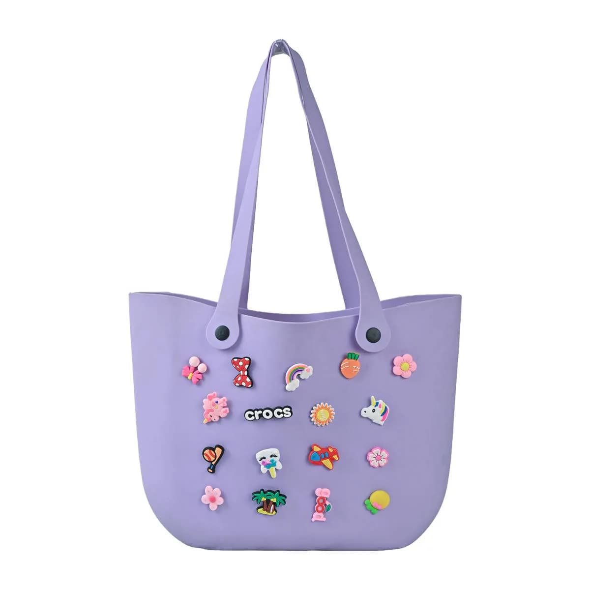 Purple Crocs Bag