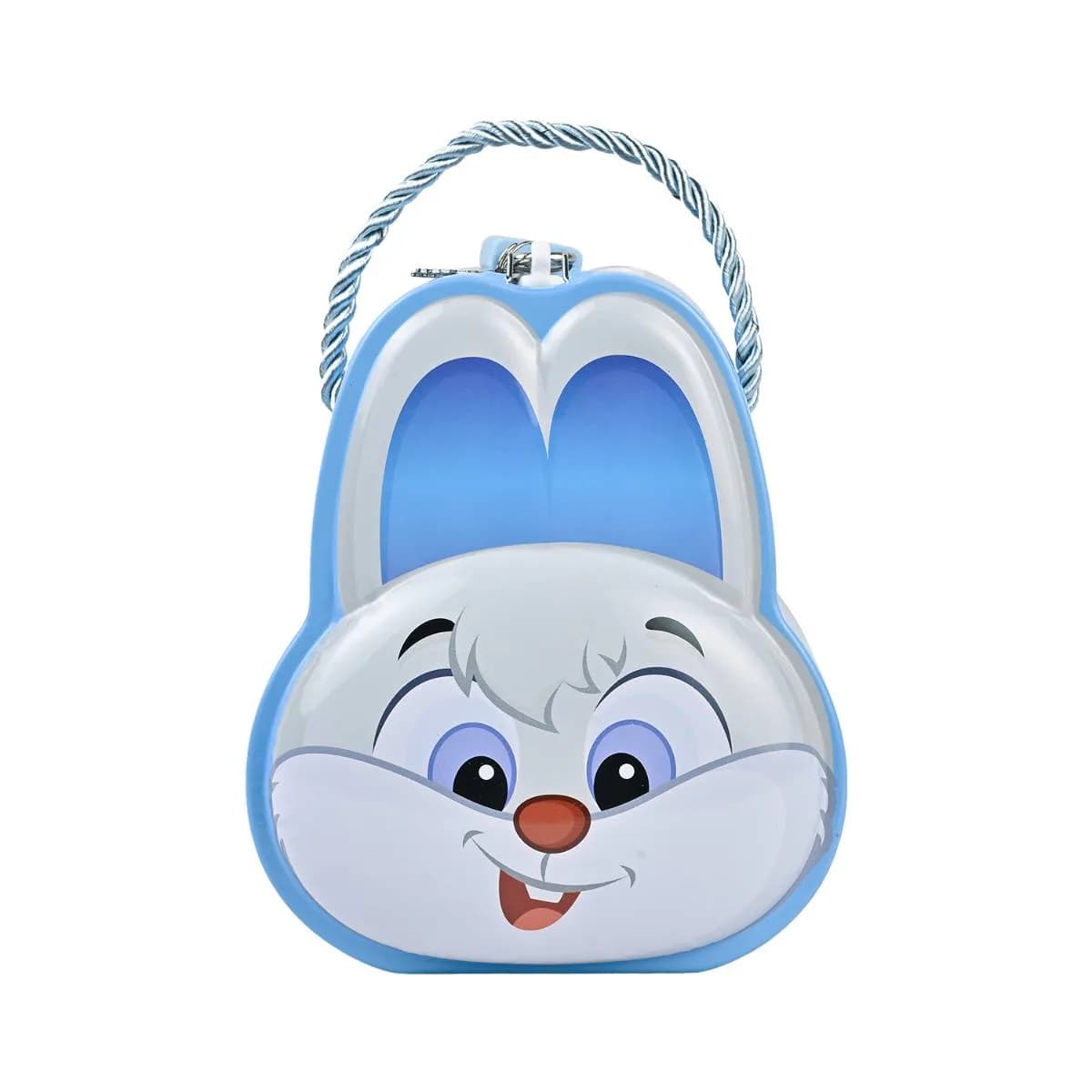 Blue Rabbit Metal Money Box With Lock & Key