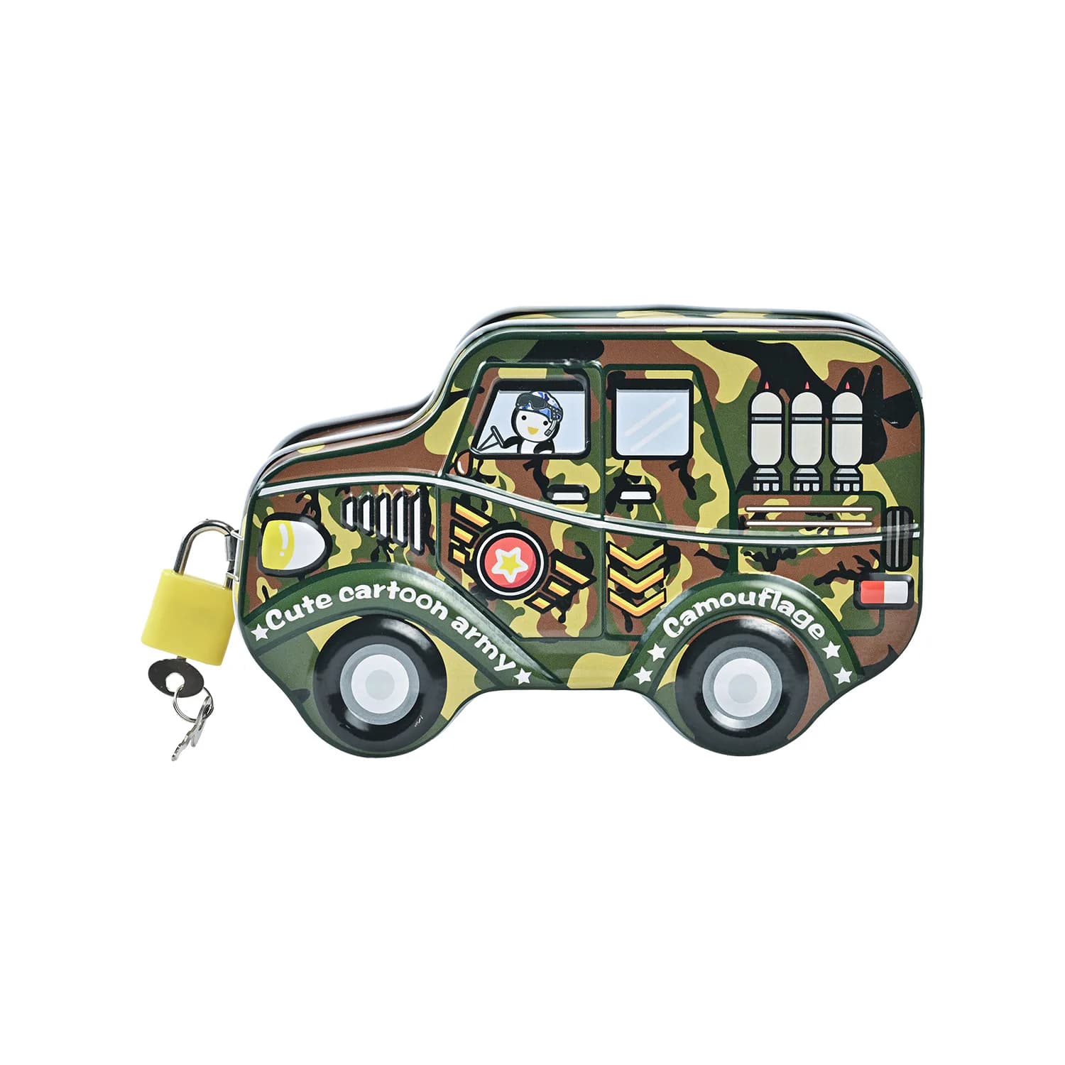 Car Metal Money Box – Brown in Brown – view 1