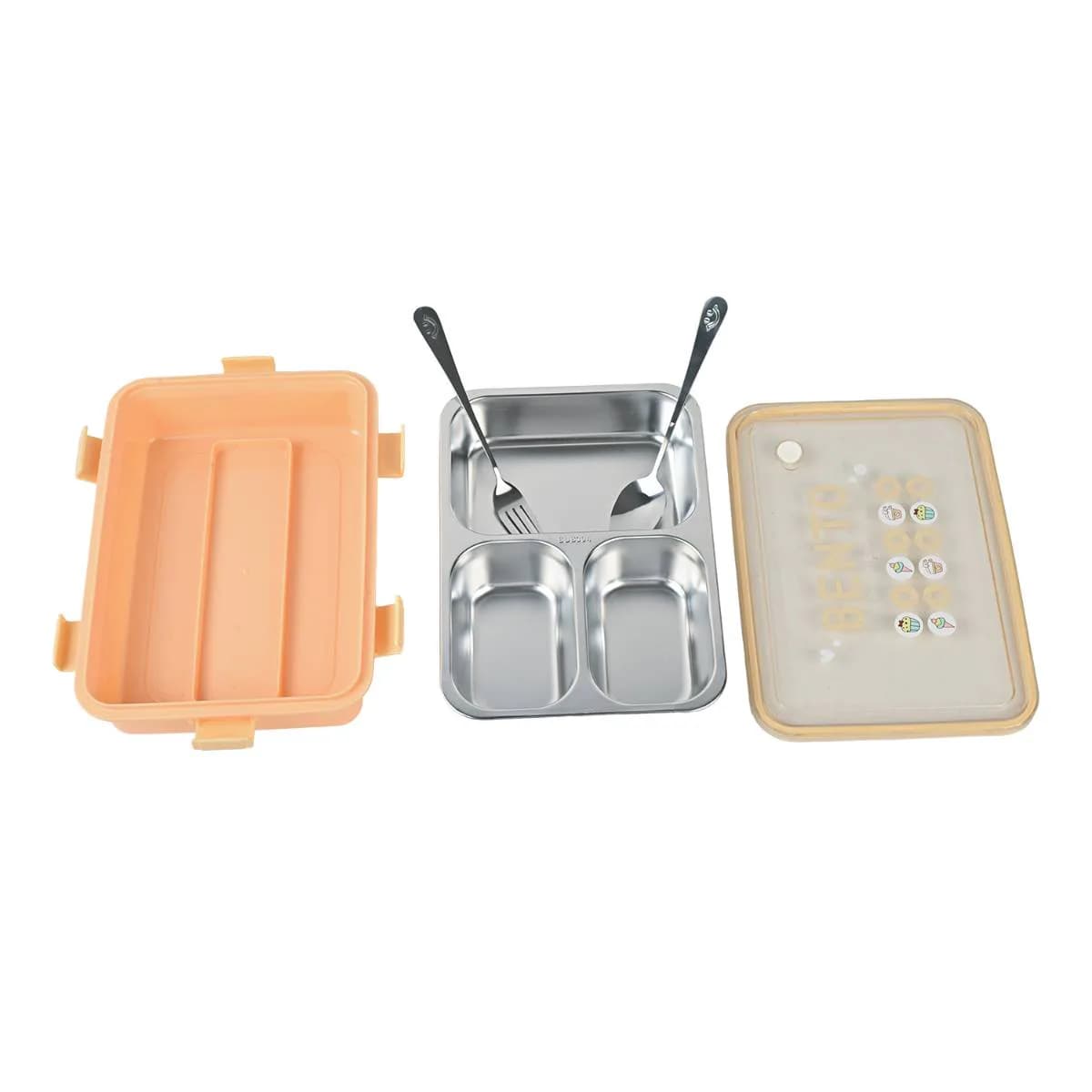 Peach Bento Lunch Box (900ml) – Lunch Boxes – view 4