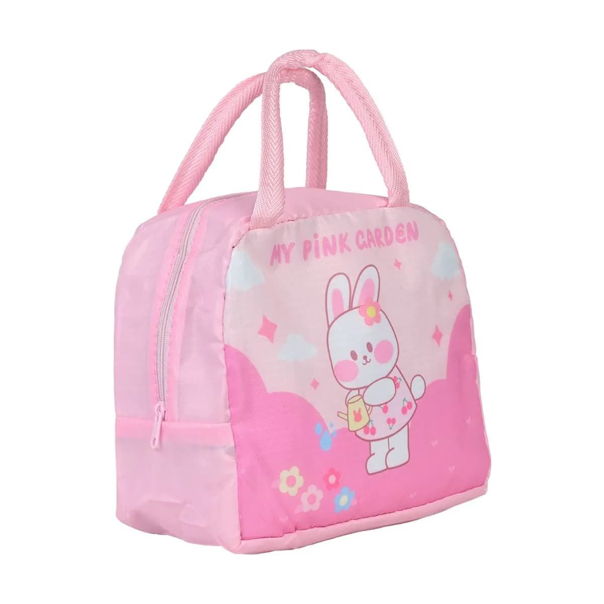 Pink Silver Foil Garden Tiffin Bag - alternate view