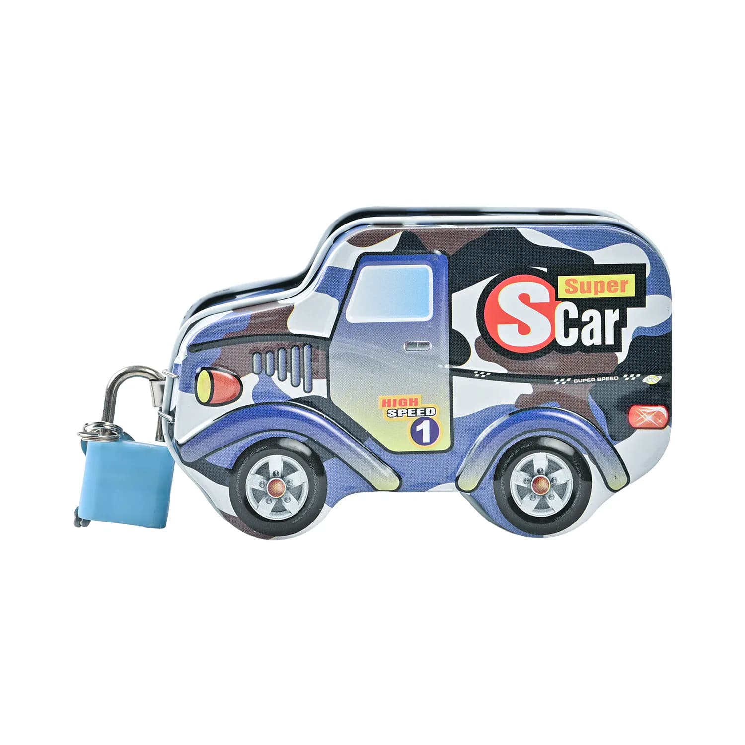Car Metal Money Box – Purple in Purple – view 1